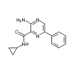 CAS#: 625459-46-3， 3-Amino-N-cyclopropyl-6-phenyl-2-pyrazinecarboxamide