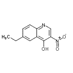 CAS 登录号：628284-99-1， 6-乙基-3-硝基-4-喹啉醇