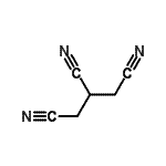 结构式 CAS# 62872-44-0, 1,2,3-丙烷三甲腈