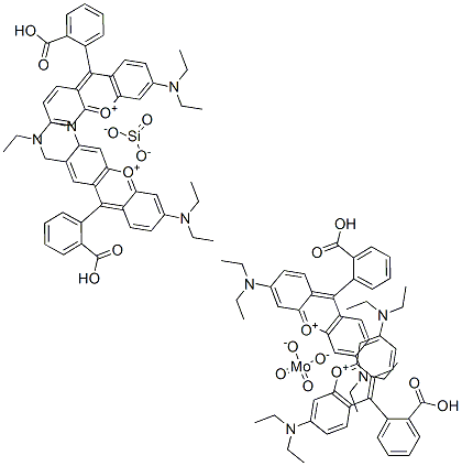 CAS#: 62973-79-9， 9-(2-Carboxyphenyl)-3,6-Bis(Diethylamino)-Xanthylium Molybdatesilicate