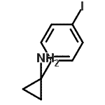 CAS#: 630384-20-2， 1-(4-Iodophenyl)cyclopropanamine