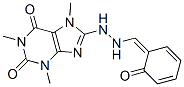 CAS 登录号：6306-69-0， 1,3,7-三甲基-8-[2-[(E)-(6-氧代-1-环己-2,4-二烯亚基)甲基]肼基]嘌呤-2,6-二酮