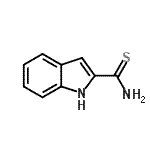 结构式 CAS# 63071-71-6, 1H-吲哚-2-硫代甲酰胺