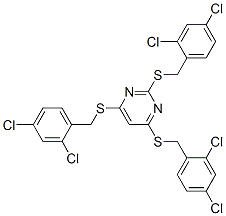 CAS#: 6311-82-6， 2,4,6-Tris[(2,4-Dichlorophenyl)Methylsulfanyl]Pyrimidine
