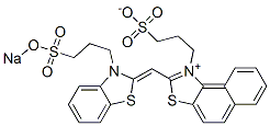 CAS 登录号：63149-36-0， 1-(3-磺基丙基)-2-((3-(3-磺基丙基)-2(3H)-苯并噻唑亚基)甲基)-萘并(1,2-d)噻唑鎓内盐钠盐