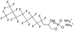 CAS 登录号：63295-18-1， 4,4,5,5,6,6,7,7,8,8,9,9,10,11,11,11-十六氟-2-羟基-10-(三氟甲基)十一烷基磷酸二铵