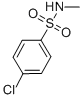 结构式 CAS# 6333-79-5, 4-氯-N-甲基苯磺酰胺