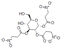 CAS#: 63368-43-4， 1-O,2-O,3-O-Tri(3-Nitropropanoyl)-alpha-D-Glucopyranose