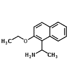 结构式 CAS# 634150-98-4, 1-(2-乙氧基-1-萘基)乙胺