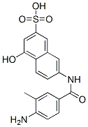 CAS 登录号：6361-46-2， 7-[(4-氨基-3-甲基苯甲酰)氨基]-4-羟基萘-2-磺酸