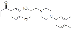CAS#: 63744-54-7， 1-[4-[3-[4-(3,4-Dimethylphenyl)-1-Piperazinyl]-2-Hydroxypropoxy]Phenyl]-1-Propanone