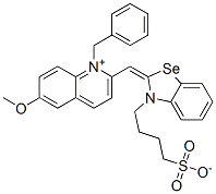 CAS#: 63815-75-8， 1-Benzyl-6-Methoxy-2-[[3-(4-Sulphonatobutyl)-3H-Benzoselenazol-2-Ylidene]Methyl]Quinolinium