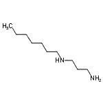 结构式 CAS# 63888-10-8, N-庚基-1,3-丙烷二胺