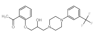 CAS#: 63990-53-4， 2'-[2-Hydroxy-3-[4-(alpha,alpha,alpha-Trifluoro-m-Tolyl)Piperazino]Propoxy]Acetophenone