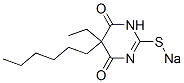 CAS#: 64038-10-4， 5-Ethyl-5-Hexyl-2-Sodiothio-4,6(1H,5H)-Pyrimidinedione