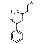 CAS 登录号：6407-19-8， 2-氯-N-(2-氯乙基)-N-甲基-2-苯基乙胺