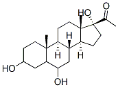 CAS 登录号：641-79-2， 孕甾烷-3,6,17-三醇-20-酮