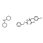 CAS#: 64205-13-6， N-[(Benzyloxy)carbonyl]-D-tyrosine - N-cyclohexylcyclohexanamine (1:1)