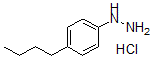 结构式 CAS# 64287-11-2, (4-丁基苯基)-肼盐酸盐(1:1)