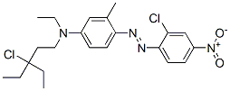 CAS 登录号：64346-61-8， [2-[[4-[(2-氯-4-硝基苯基)偶氮]-3-甲基苯基]乙基氨基]乙基]二乙基甲基氯