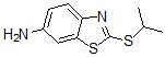 结构式 CAS# 64350-93-2, 2-[(1-甲基乙基)硫代]-6-苯并噻唑胺