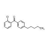 结构式 CAS# 64358-08-3, (2-氯苯基)(4-戊基苯基)甲酮