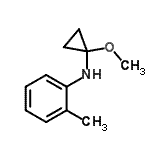 CAS#: 645419-89-2， N-(1-Methoxycyclopropyl)-2-methylaniline