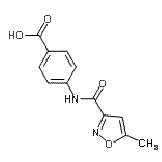 CAS#: 646530-39-4， 4-{[(5-Methyl-1,2-oxazol-3-yl)carbonyl]amino}benzoic acid