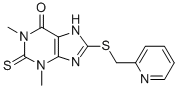 CAS#: 6466-14-4， 8-[(2-Pyridylmethyl)Thio]-1,3-Dimethyl-3,7-Dihydro-2-Thioxo-1H-Purin-6-One