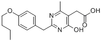CAS 登录号：64677-98-1， 2-(4-丁氧基苄基)-6-羟基-4-甲基-5-嘧啶乙酸