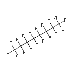 结构式 CAS# 647-25-6, 1,8-二氯-1,1,2,2,3,3,4,4,5,5,6,6,7,7,8,8-十六氟辛烷