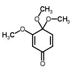 CAS 登录号：64701-03-7， 3,4,4-三甲氧基-2,5-环己二烯-1-酮