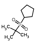 CAS#: 64818-65-1， [(2-Methyl-2-propanyl)sulfonyl]cyclopentane