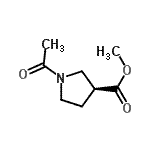 CAS#: 648413-65-4， Methyl (3S)-1-acetyl-3-pyrrolidinecarboxylate