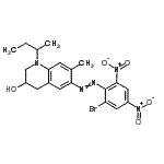 CAS#: 6486-13-1， 6-[(2-Bromo-4,6-Dinitrophenyl)Diazenyl]-1-Sec-Butyl-7-Methyl-1,2,3,4-Tetrahydro-3-Quinolinol
