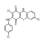 CAS#: 6486-68-6， 2,7-Dichloro-3-[(4-Chlorophenyl)Amino]-1H-Phenothiazine-1,4(10H)-Dione