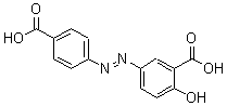 CAS 登录号：64896-26-0， 5-[2-(4-羧基苯基)偶氮]-2-羟基-苯甲酸