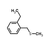 CAS#: 65130-44-1， 1-Ethyl-2-[(methylsulfanyl)methyl]benzene