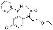 CAS#: 6515-69-1, 1,3-Dihydro-7-Chloro-1-(2-Ethoxyethyl)-5-Phenyl-2H-1,4-Benzodiazepin-2-One