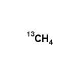 structure of CAS# 6532-48-5, (<Sup>13</Sup>C)Methane;13C-labelled methane;carbane;methane