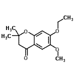 CAS#: 65383-62-2， 7-Ethoxy-6-methoxy-2,2-dimethyl-2,3-dihydro-4H-chromen-4-one