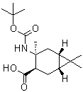 CAS#: 654680-62-3， (1R,3R,4S,6S)-4,7,7-Trimethyl-4-({[(2-methyl-2-propanyl)oxy]carbonyl}amino)bicyclo[4.1.0]heptane-3-carboxylic acid