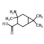 CAS#: 654680-86-1， 4-Amino-4,7,7-trimethylbicyclo[4.1.0]heptane-3-carboxylic acid