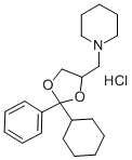 CAS#: 65471-78-5， 1-(2-Cyclohexyl-2-Phenyl-1,3-Dioxolan-4-Ylmethyl)-Piperidine Hydrochloride