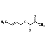 CAS 登录号：655243-54-2， (2E)-2-丁烯-1-基2-氧代丙酸酯