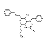 CAS#: 65730-02-1， Allyl 2-acetamido-3,6-di-O-benzyl-2-deoxyhexopyranoside