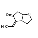 CAS 登录号：657390-29-9， (4Z)-4-亚乙基六氢-5H-环戊二烯并[b]呋喃-5-酮