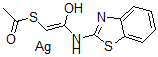 CAS#: 65761-23-1, 2-(2-Mercaptoacetamido)benzothiazolyl acetate silver salt