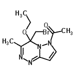 CAS#: 6578-50-3， 1-[4-(Bromomethyl)-4-Ethoxy-3-Methylpyrazolo[5,1-c][1,2,4]Triazin-6(4H)-Yl]Ethanone