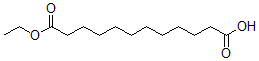 结构式 CAS# 66003-63-2, 十二烷二酸单乙基酯